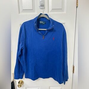 Blue Ralph Lauren Quarter-Zip Polo